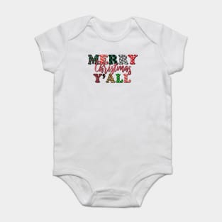 Merry Christmas Ya'll Baby Bodysuit